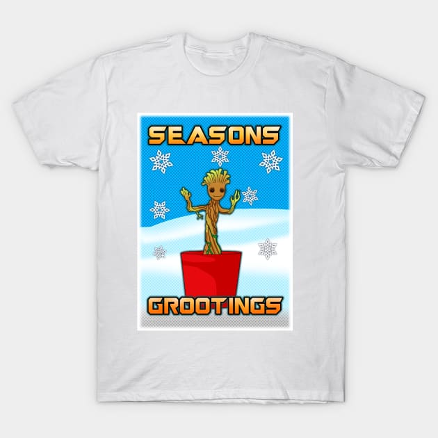 Seasons Grootings T-Shirt by SquareDog